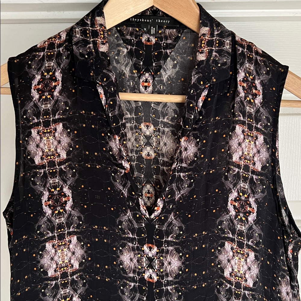 Theyskens' Theory Abstract Patterned Sleeveless B… - image 3